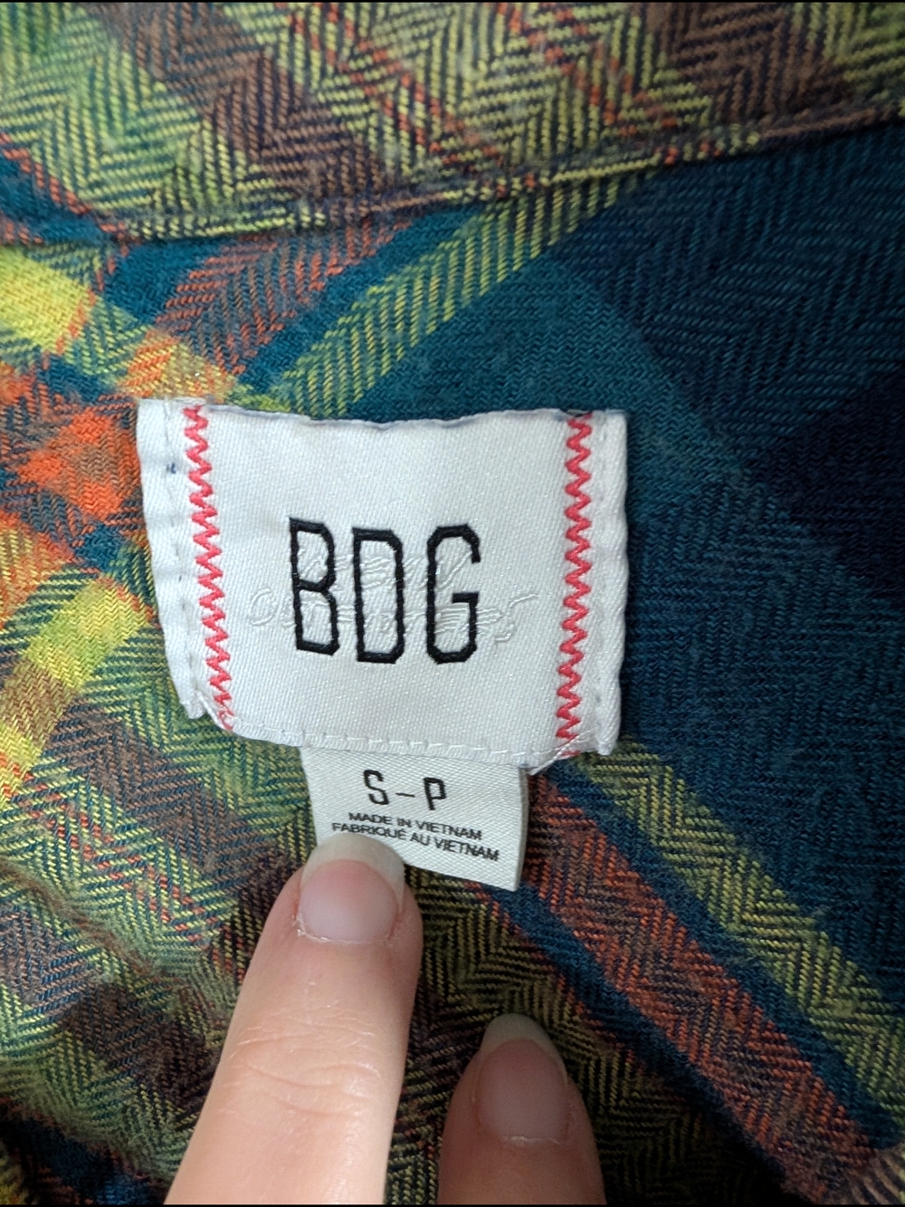 BDG Urban Outfitters Multicolor Plaid Flannel Shirt Jacket - Yellow, Navy, Green - Picture 2 of 10